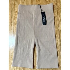 Maniere De Voir cycling shorts RIBBED CYCLING SHORTS - Cream Size 6 Women's NWT